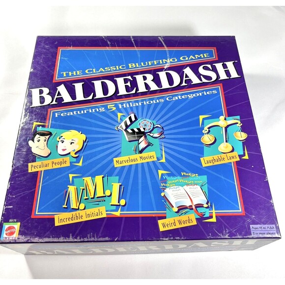 Balderdash The Classic Bluffing Board Game Hasbro Vintage 2003 - Picture 1 of 16